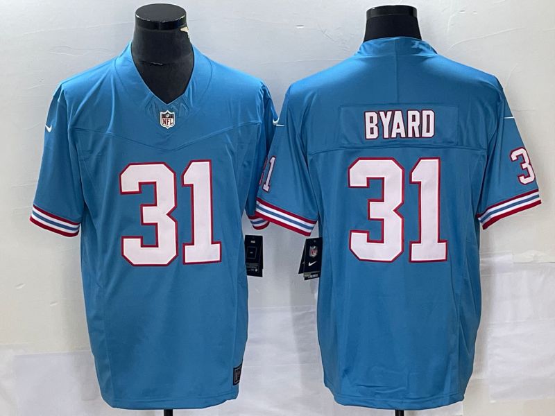 Men Tennessee Titans #31 Brard Light Blue Nike Throwback Player Game NFL Jersey